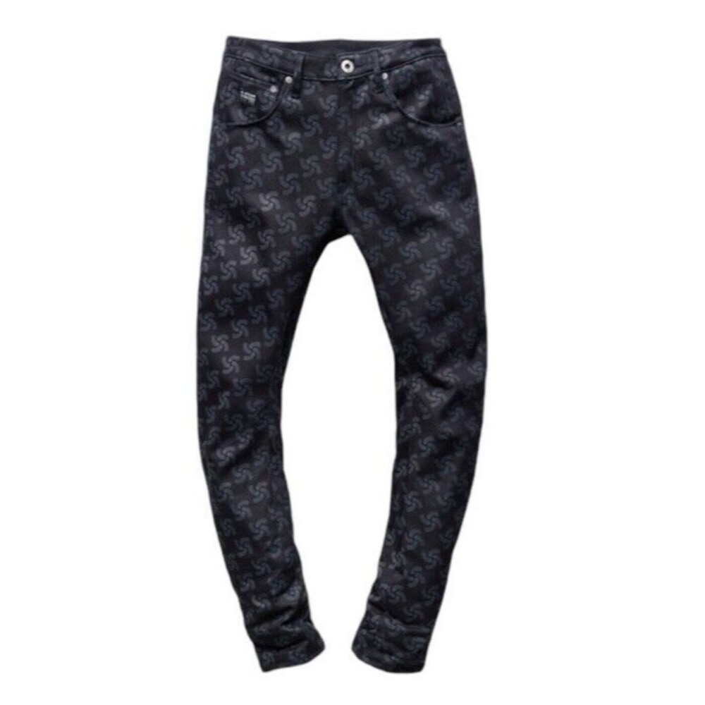 G-Star RAW X Pharrell For The Oceans Printed Arc 3D Slim Tapered Jeans Size 31